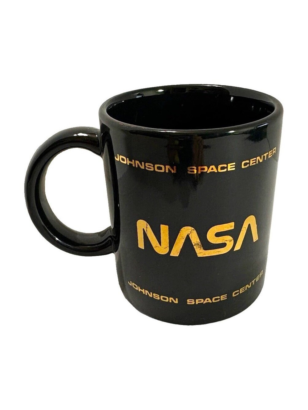 Johnson Space Center NASA Space Shuttle Black Coffee Mug NASA Mug